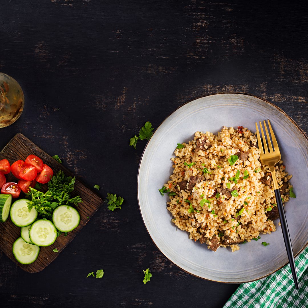 Ekin’s Meaty Bulgur Pilaf